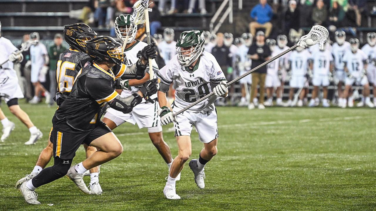 Loyola men's lacrosse defenseman Remi Reynolds