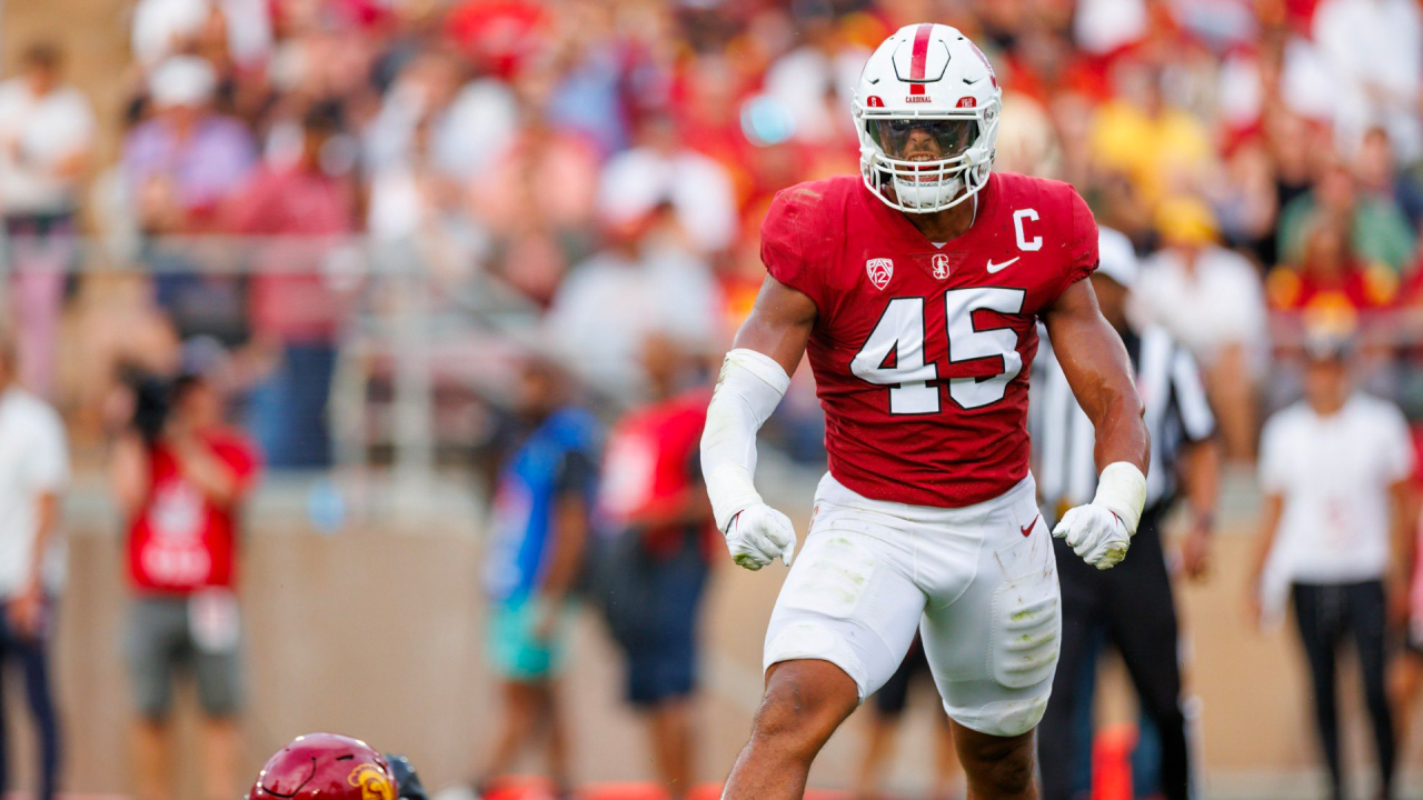 Ricky Miezan as a football player at Stanford.
