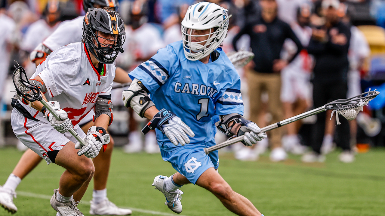 North Carolina attackman Logan McGovern in action against Mercer in Atlanta