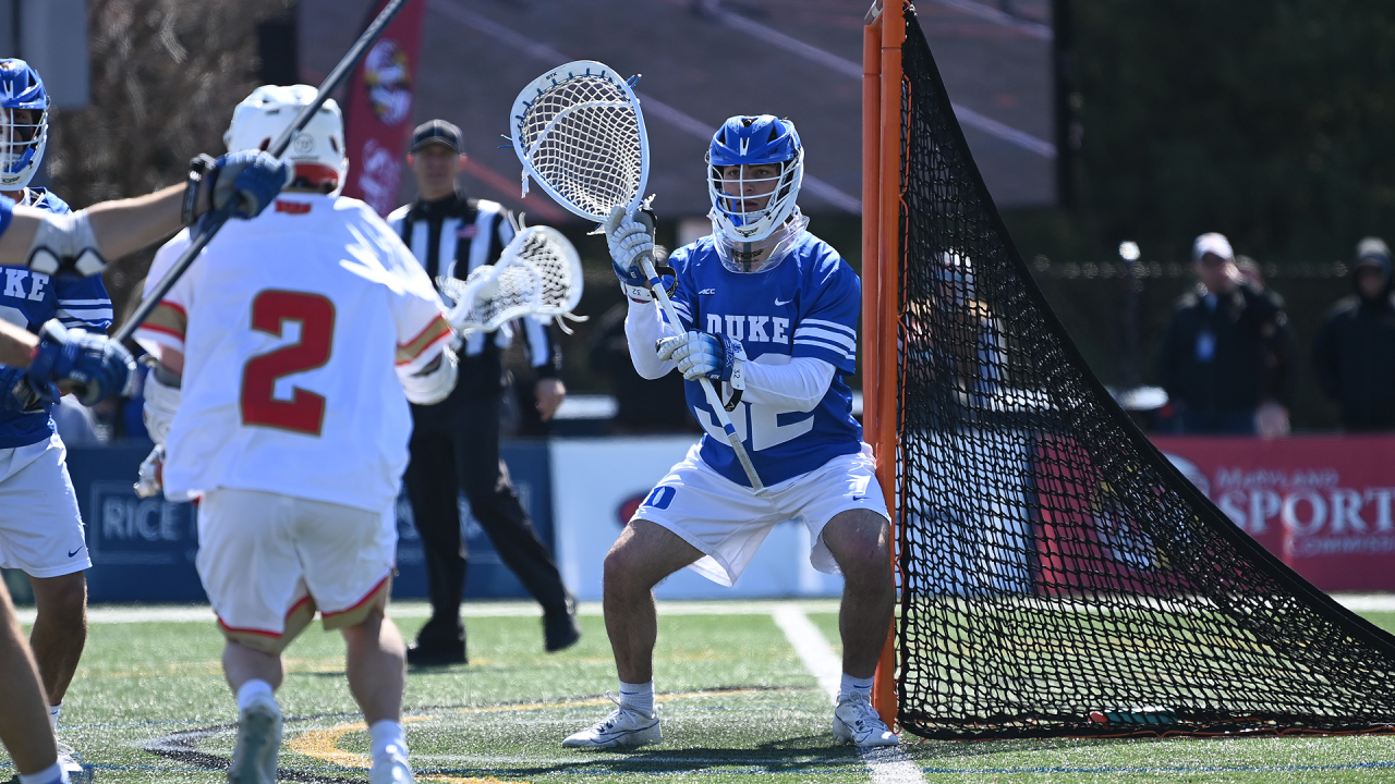 Duke goalie Patrick Jameison.