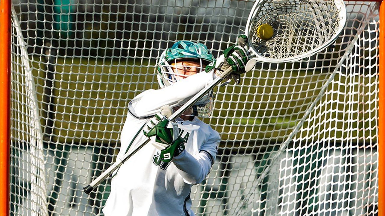 Loyola goalie Lauren Spence.