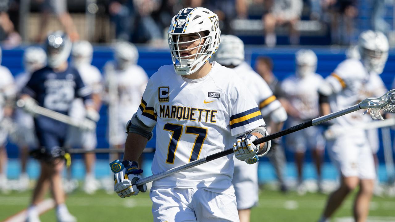 Marquette men's lacrosse player Mason Woodward