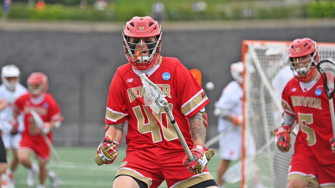 Joshua Carlson had one goal and one assist in Denver's NCAA quarterfinal win over Syracuse.