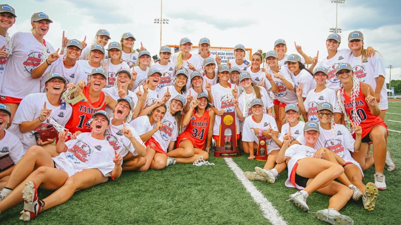 Tampa became the fourth straight first-time champion in Division II women's lacrosse.