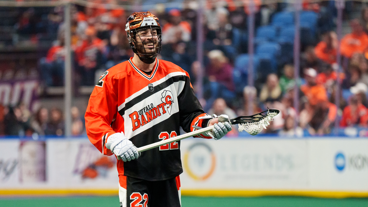 Josh Byrne led the National Lacrosse League with 135 points in the 2023-24 season.