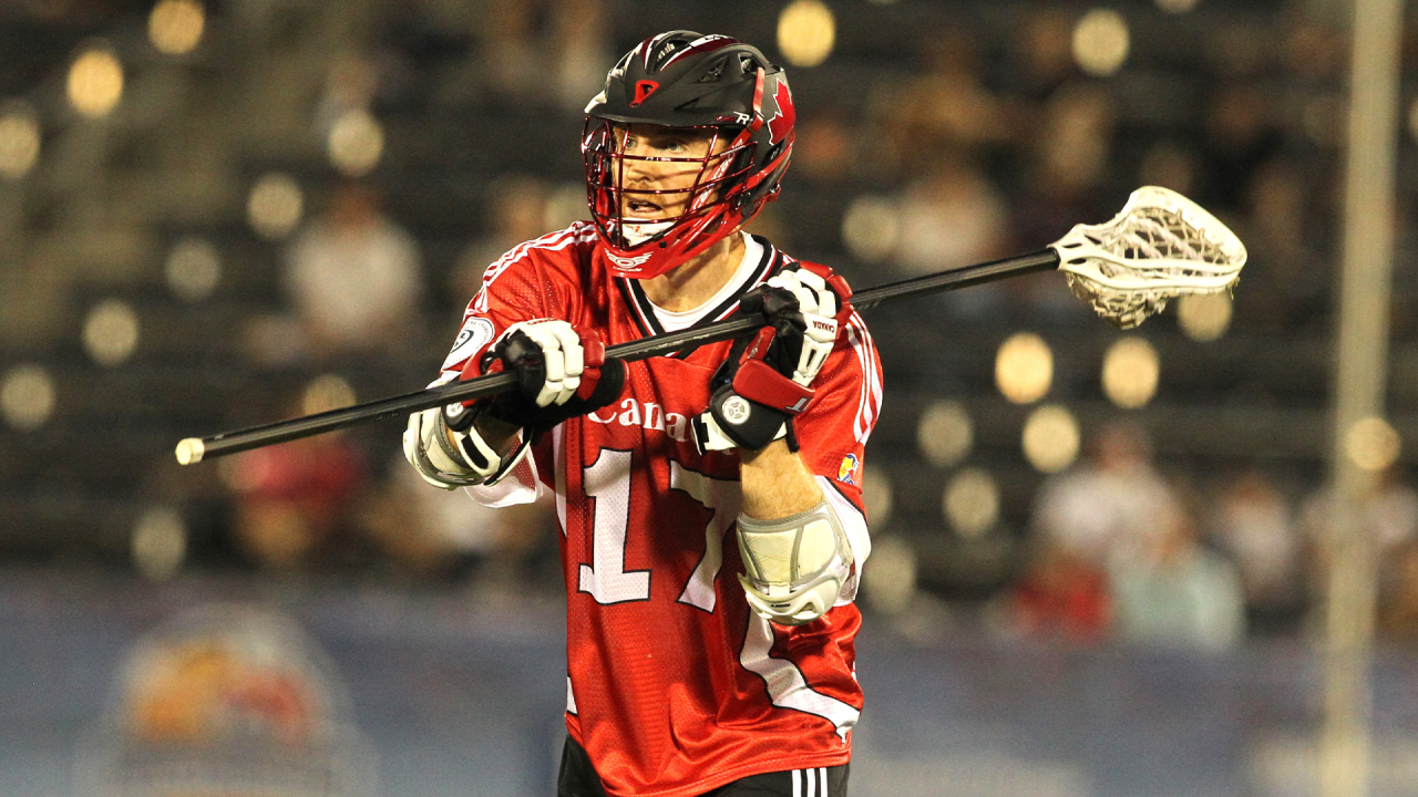 Brodie Merrill in action with the Canadian national team at the 2014 world championship in Denver.