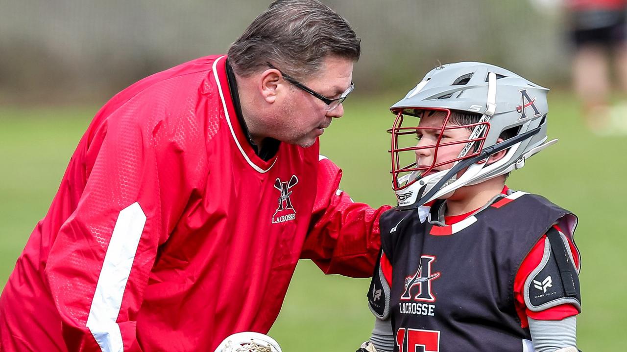 A youth coach and player