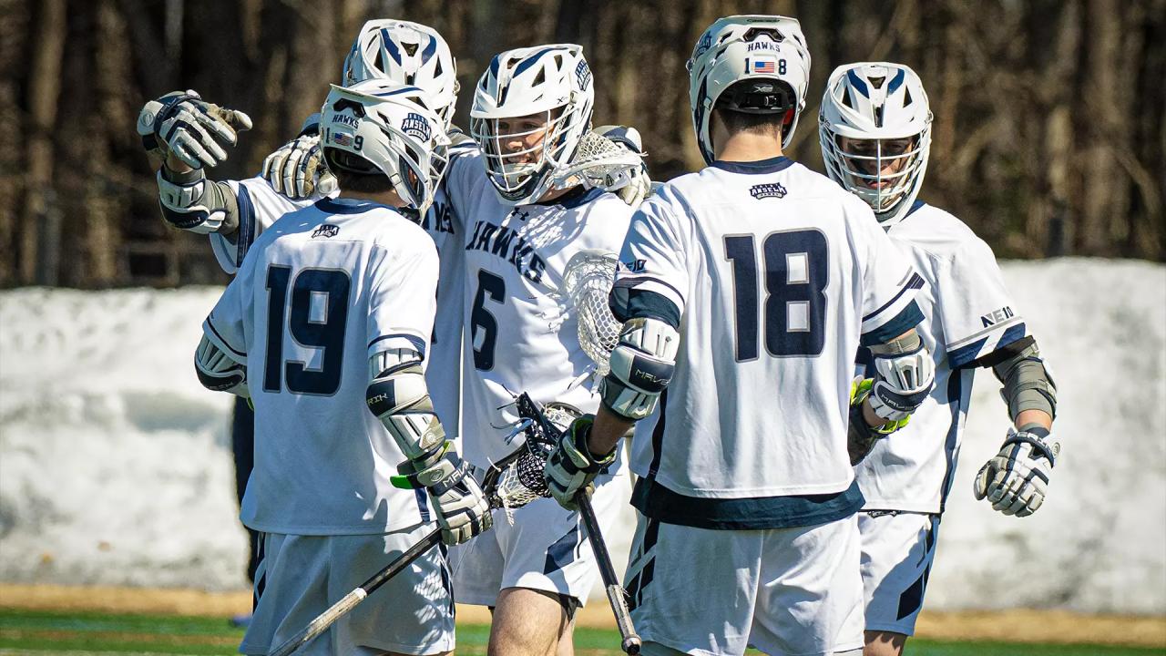 Saint Anselm celebrates a goal