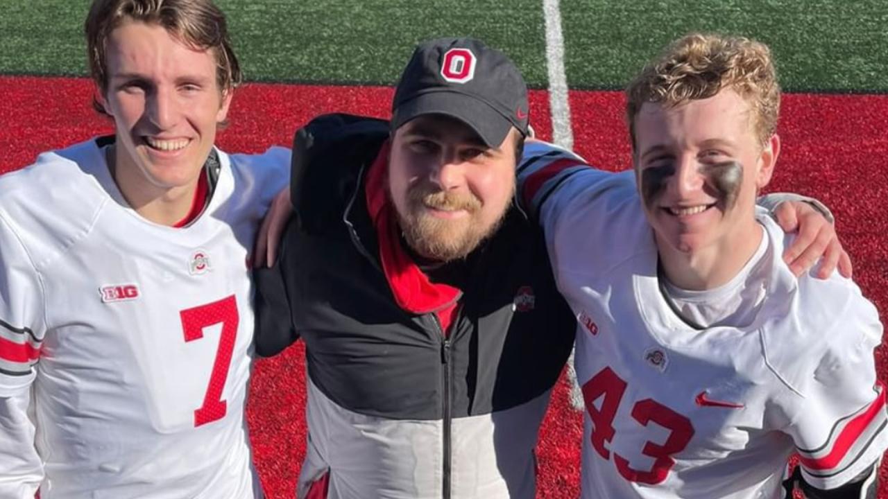 Myles Baliotti and two Ohio State teammates