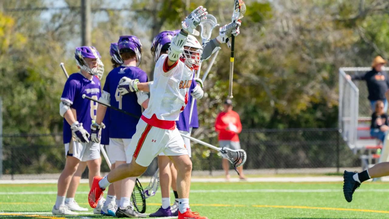 Flagler celebrates a goal