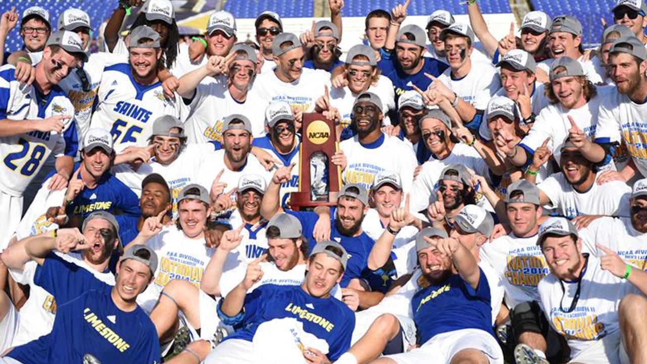 Limestone celebrates its 2014 NCAA title