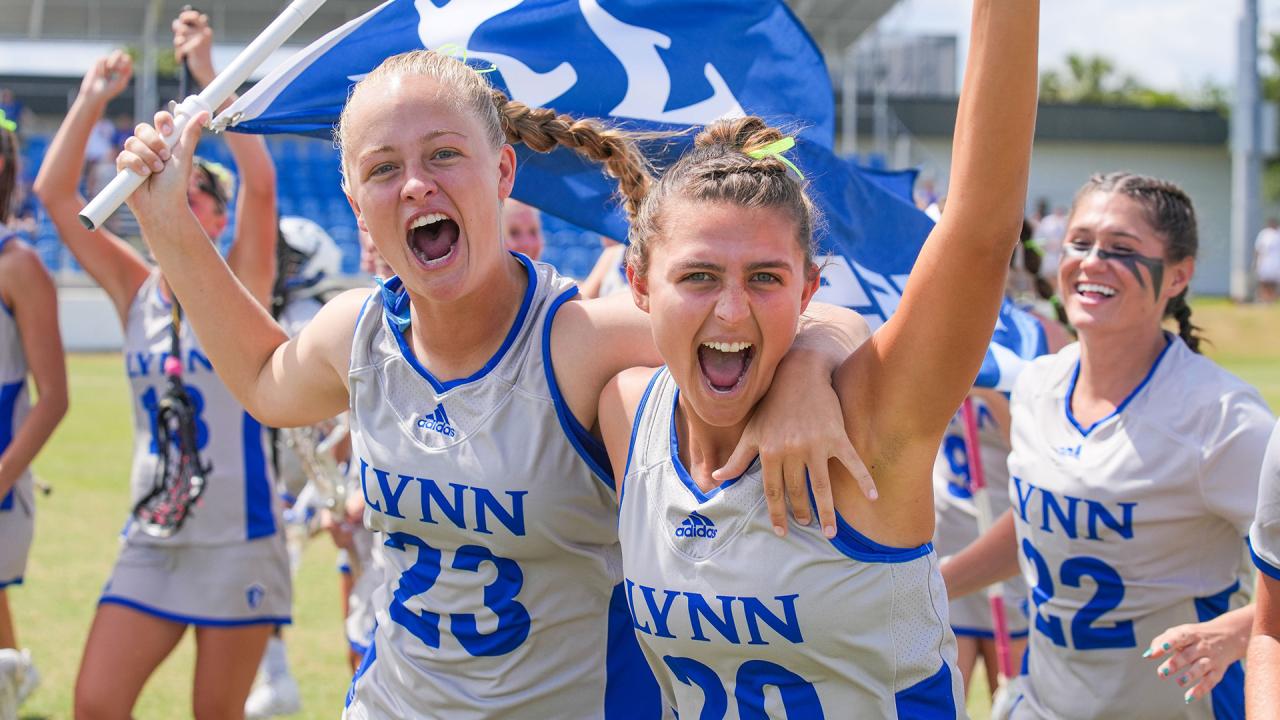 Lynn women's players celebrate