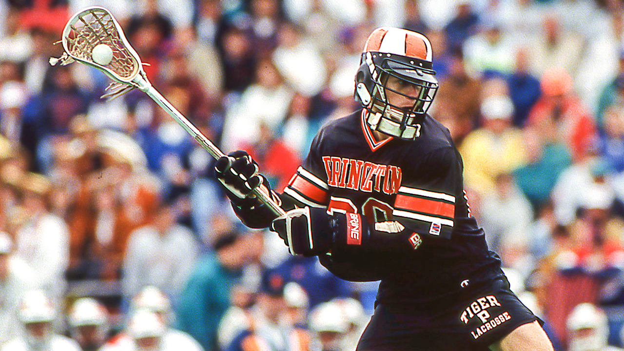 Princeton's Andy Moe in the 1992 NCAA men's lacrosse championship game