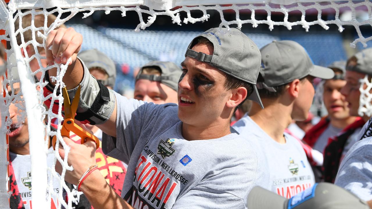 Cornell cuts down the net