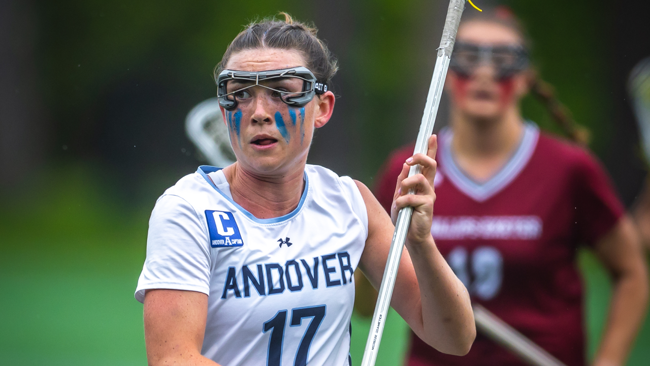 Phillips Andover Academy girls' lacrosse action image
