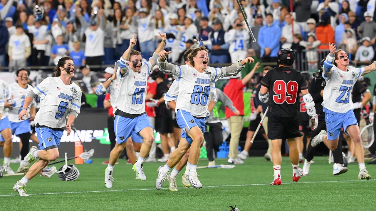 Tufts storms the field