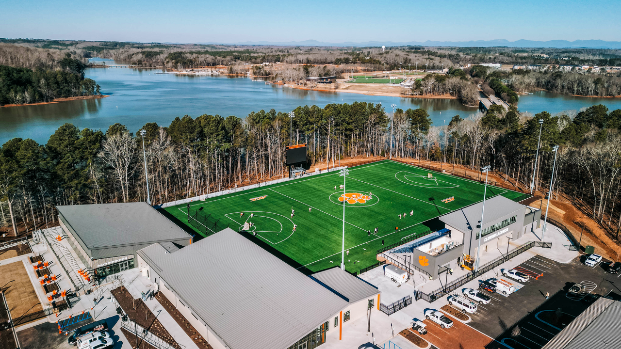 Aerial view of Clemson's $27.5 million lacrosse complex