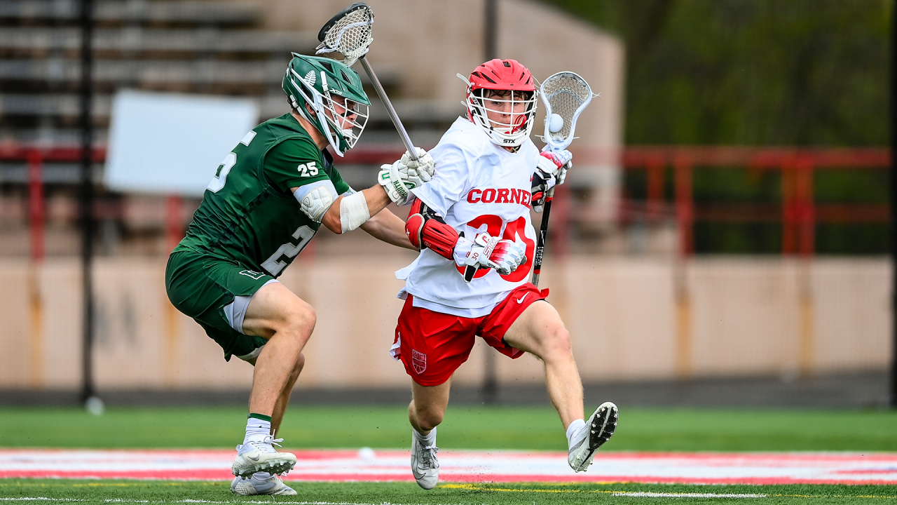 Action image from Dartmouth at Cornell men's lacrosse April 26, 2025