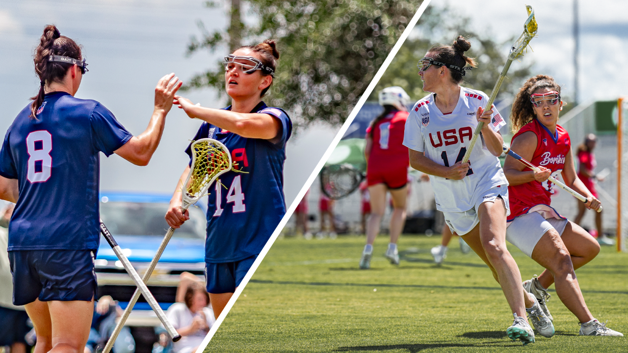 Kenzie Kent in action at the Pan-American Women's Lacrosse Championship