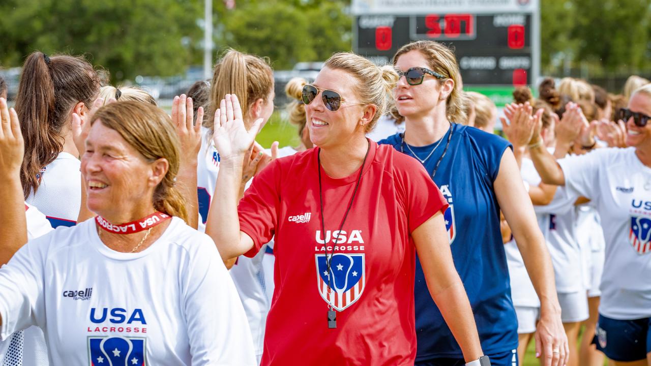 U.S. assistant coach Melissa Lehman