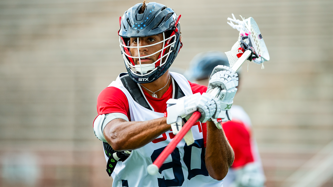 Defenseman Shawn Lyght looks to pass during U.S. Men's U20 National Team training camp at Cornell in Ithaca, N.Y.