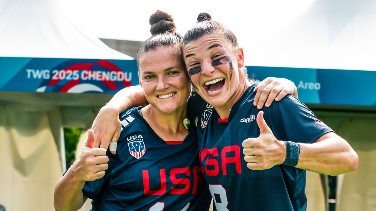 Sixes teammates Kenzie Kent and Charlotte North 