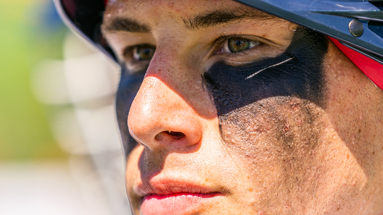 Owen Duffy closeup before the United States' World Lacrosse Men's U20 Championship opener against Canada on Jeju Island in South Korea.