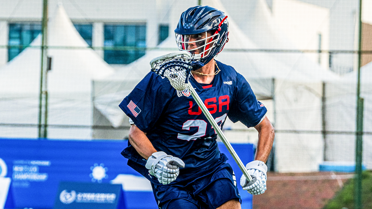 Robby Hopper in action for the U.S. Men's U20 National Team at the World Lacrosse Men's U20 Championship in South Korea