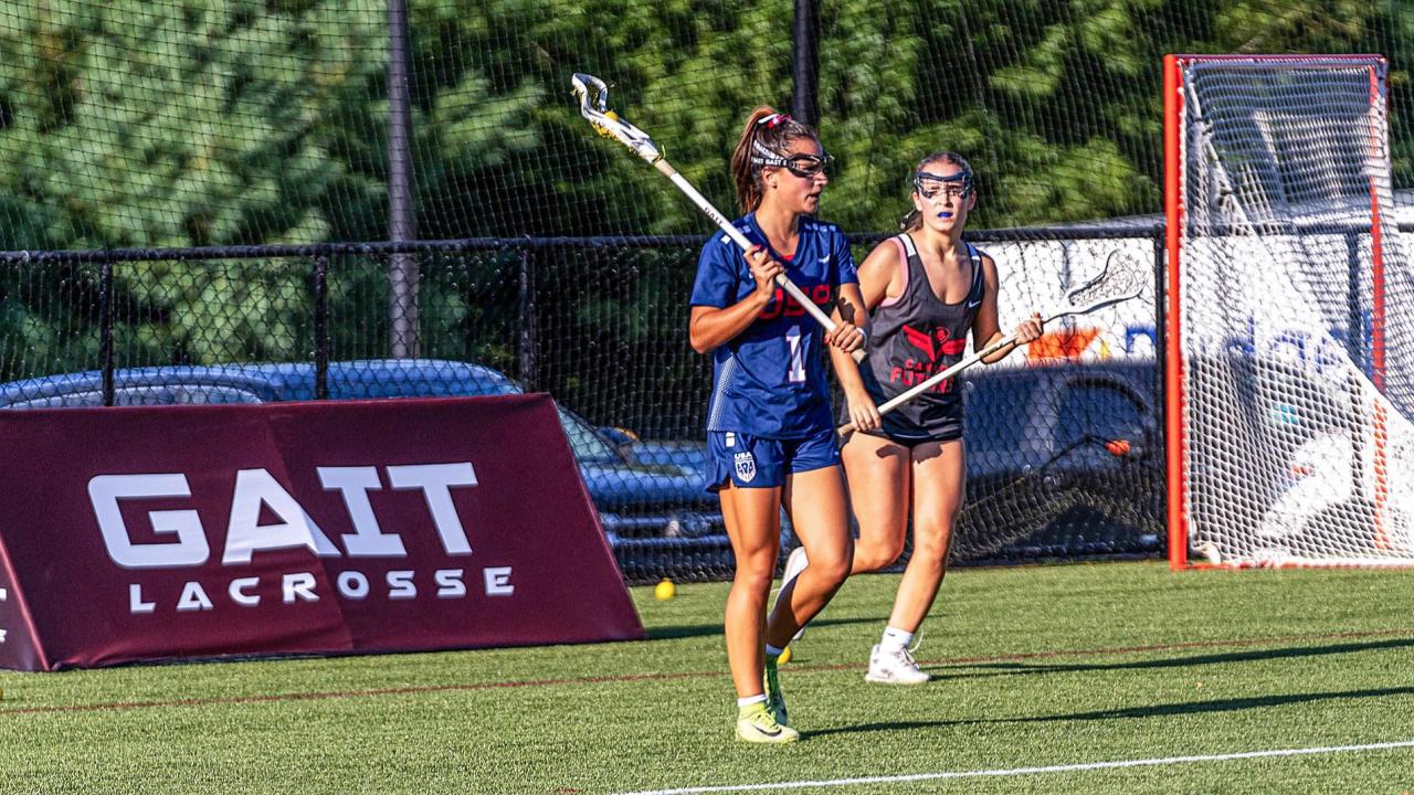 Maria Anaya of the U.S. U19 Girls' Youth National Team against Canada East