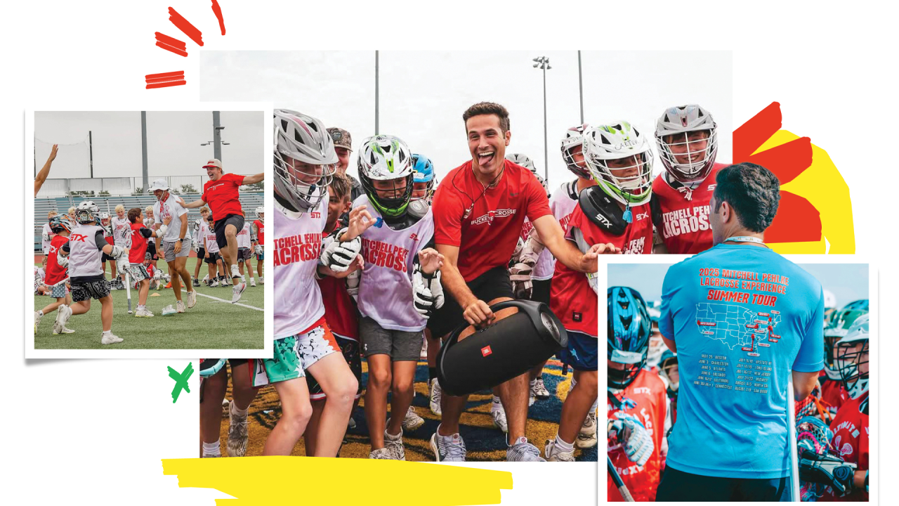 Scenes from Mitchell Pehlke's camp series, the Mitchell Pehlke Lacrosse Experience