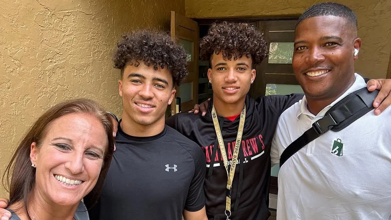 From left: Kristen, Jordan, Dylan and Quincy Faison