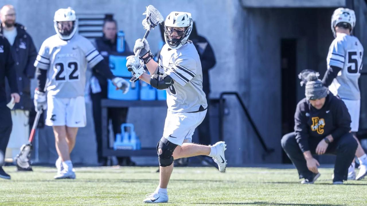 Providence's Rhett Chambers looks to pass the ball