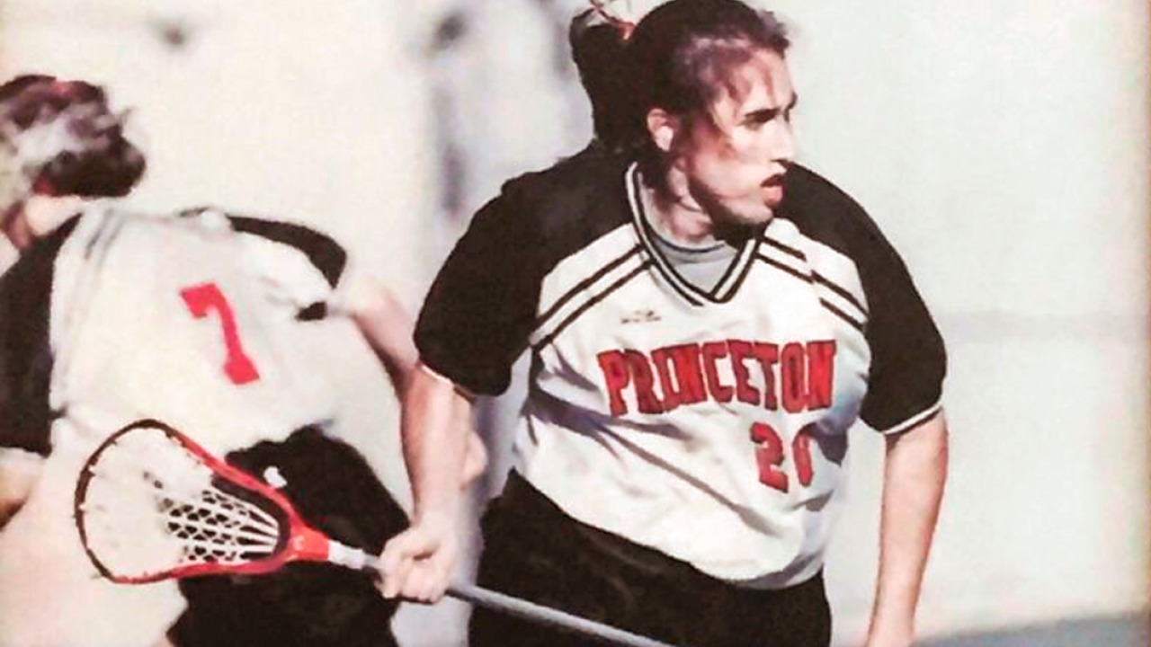 Ann Rodriguez as a women's lacrosse player at Princeton
