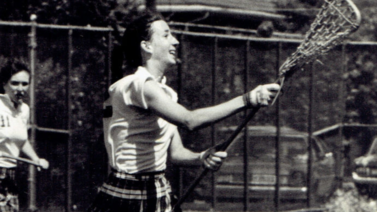 Cathy Engelbert as a women's lacrosse player at Lehigh