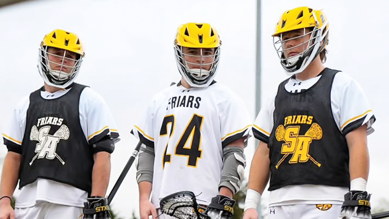 St. Anthony's (N.Y.) lacrosse player Danny Rooney (24) pictured before the game against Malvern Prep (Pa.)