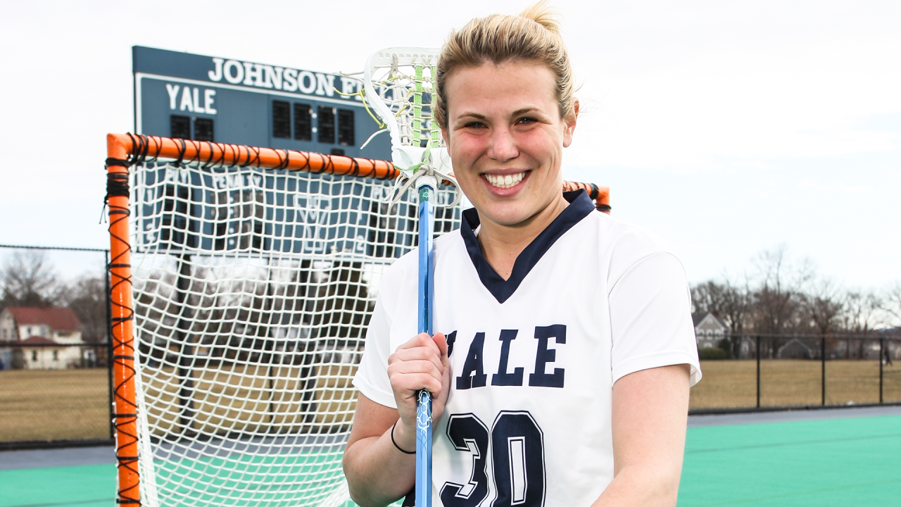Fielding Kidd Jamieson as a women's lacrosse player at Yale