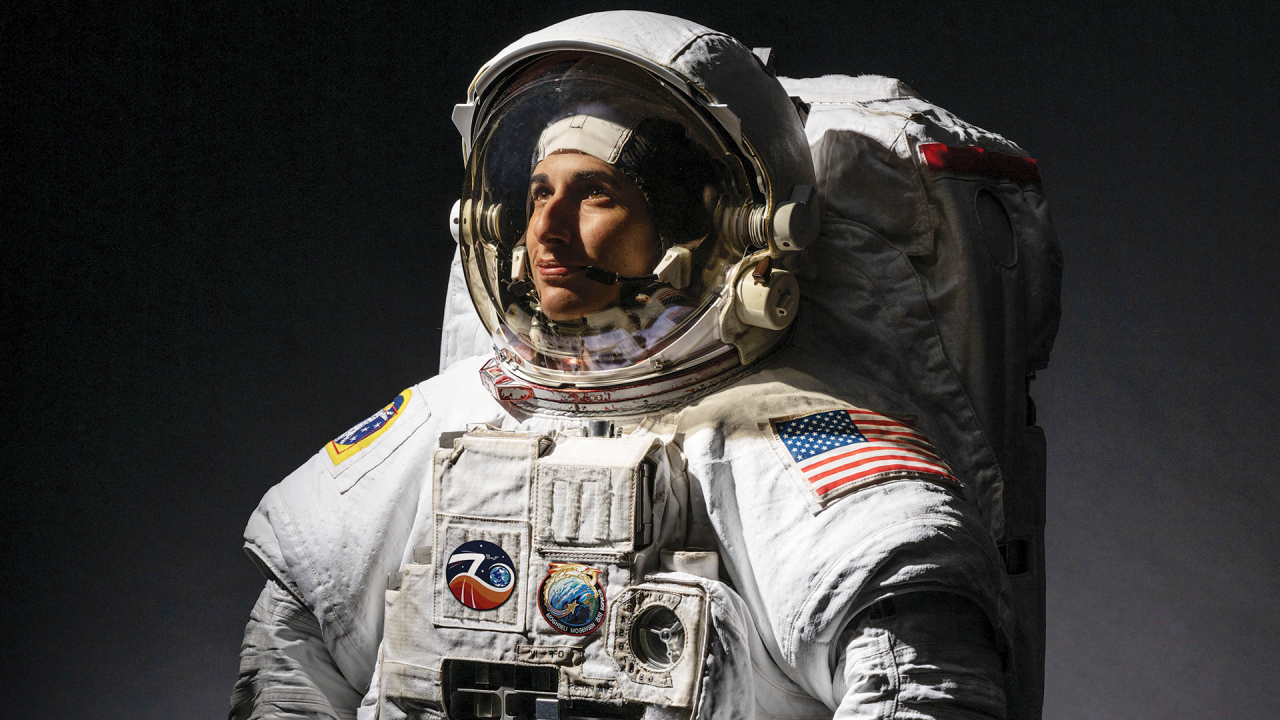 Portrait of NASA astronaut Jasmin Moghbeli, who played lacrosse at MIT