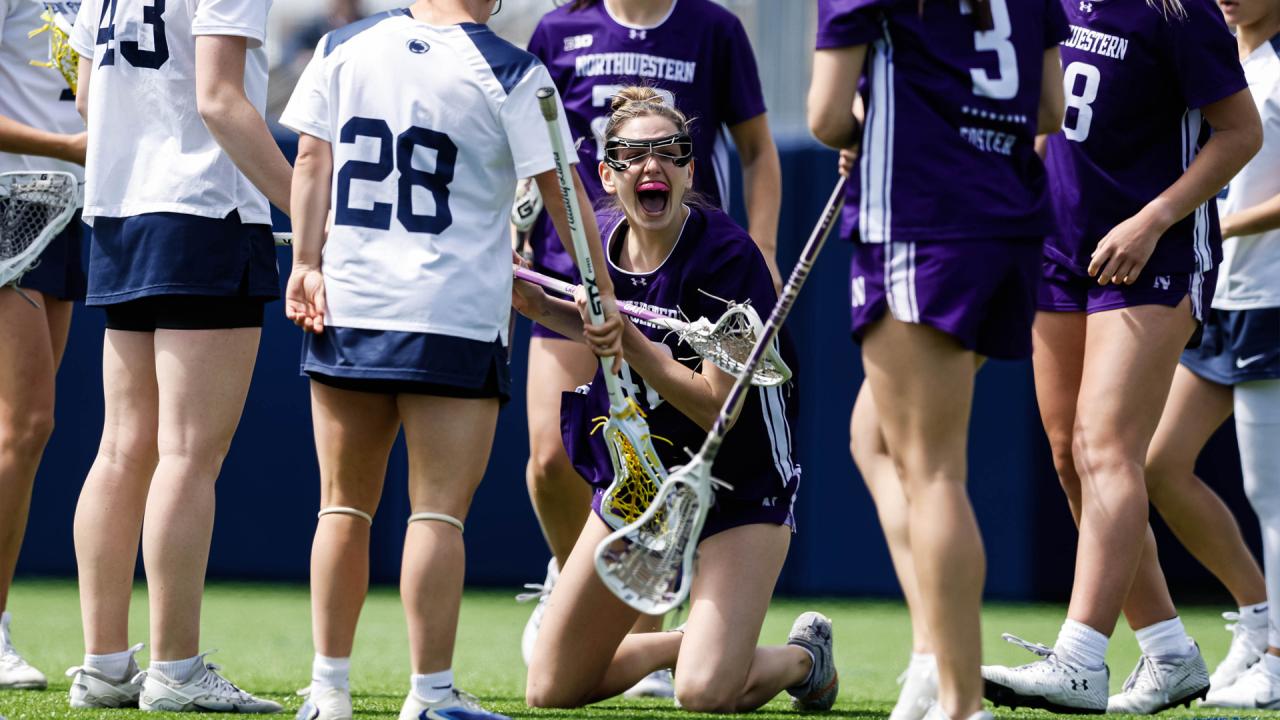 Northwestern celebrates a goal