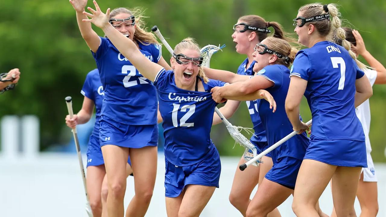 CNU's Brooklynn Peterson celebrates