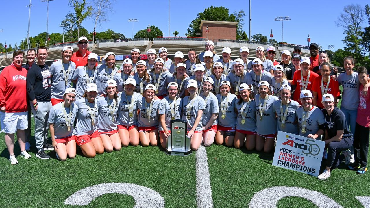 Davidson's team celebration photo