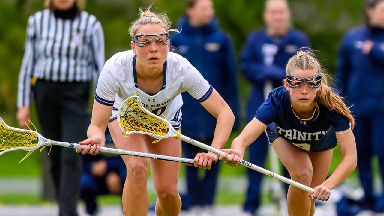 Middlebury women's lacrosse against Trinity
