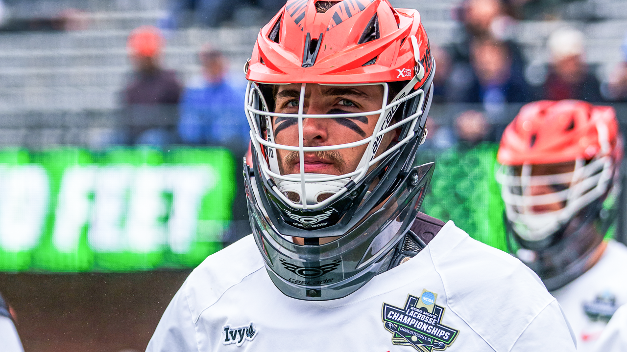 Princeton goalie Ryan Croddick at the NCAA semifinals in Charlottesville, Va.