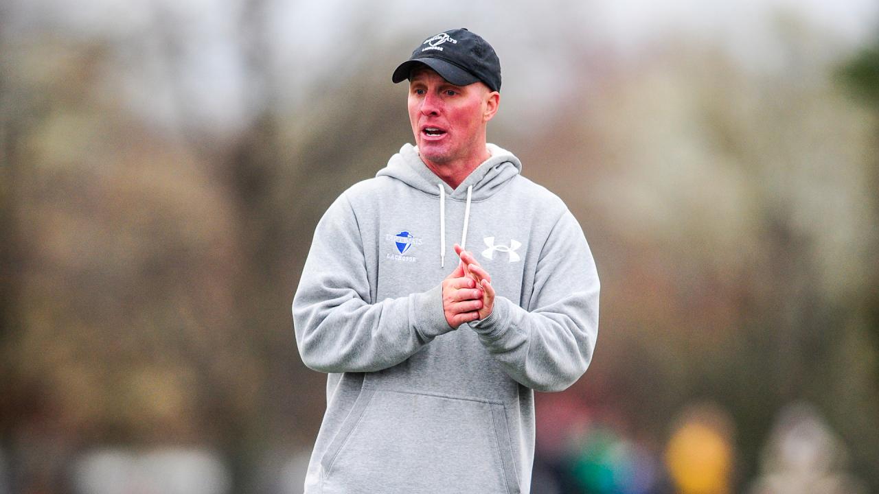 Mike Faith during his time as women's lacrosse coach at Franklin & Marshall