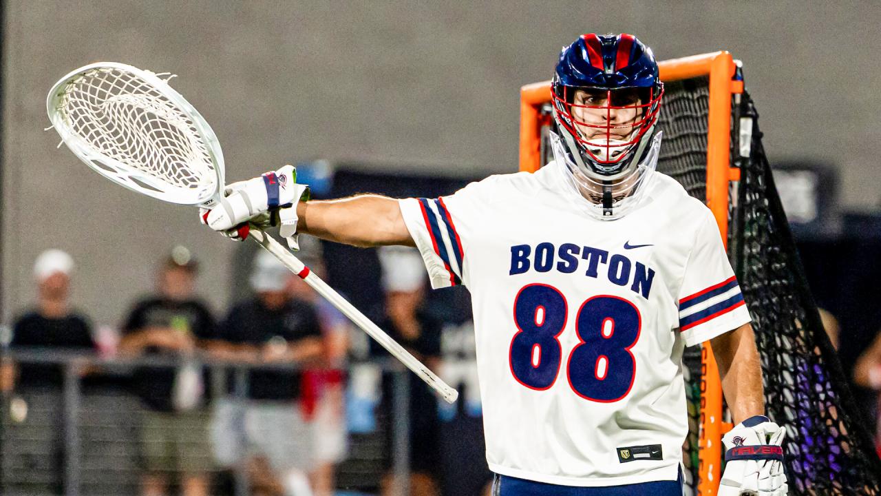 Boston Cannons goalie JC Higginbotham in his first career start