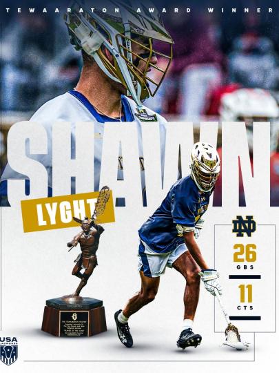 Graphic with Shawn Lyght and Tewaaraton trophy images