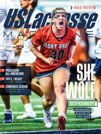 US Lacrosse Magazine January 2021 cover