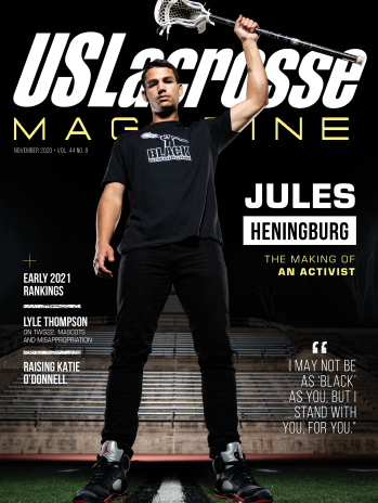 US Lacrosse Magazine November 2020 cover